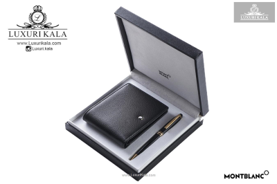 ست کیف پول و قلم Mont Blanc 