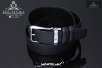 کمربند چرم دورو (مشکی SAFFIONA/چرم مشکی مات) Mont Blanc